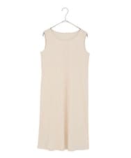 R6EDD07490 HIROKO BIS(小さいサイズ)(メゾン ドゥ サンク) アイリスモチーフタックワンピース アイボリー