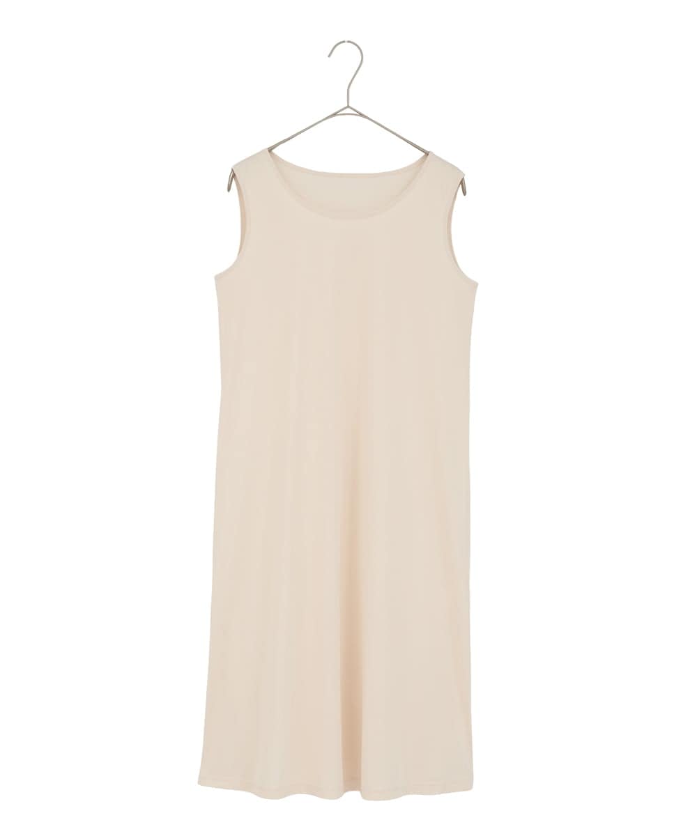 R6EDD07490 HIROKO BIS(小さいサイズ)(メゾン ドゥ サンク) アイリスモチーフタックワンピース アイボリー