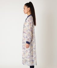 R6EDD07490 HIROKO BIS(小さいサイズ)(メゾン ドゥ サンク) アイリスモチーフタックワンピース アイボリー