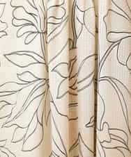 R6EED56490 HIROKO BIS(小さいサイズ)(メゾン ドゥ サンク) 【小さいサイズ】ボタニカルモチーフピンタックドレス アイボリー