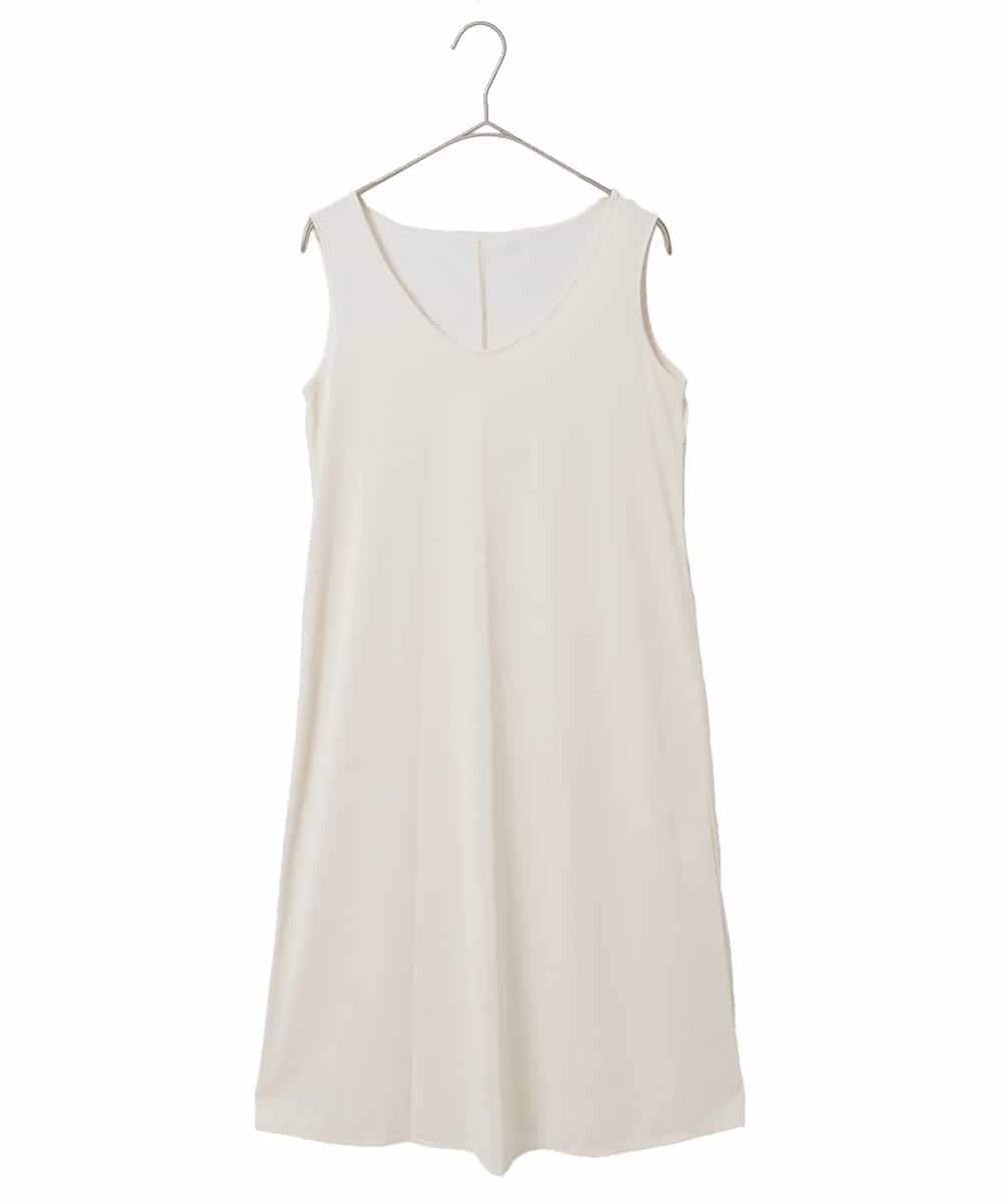 R6EED56490 HIROKO BIS(小さいサイズ)(メゾン ドゥ サンク) 【小さいサイズ】ボタニカルモチーフピンタックドレス アイボリー