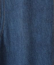R6EFB30440 HIROKO BIS(小さいサイズ)(メゾン ドゥ サンク) 【小さいサイズ】サイドプリーツデニム風ジャンパースカート ブルー