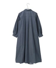 R6EFD41330 HIROKO BIS(小さいサイズ)(メゾン ドゥ サンク) 【小さいサイズ】ピンタックデザインダンガリーワンピース ネイビー