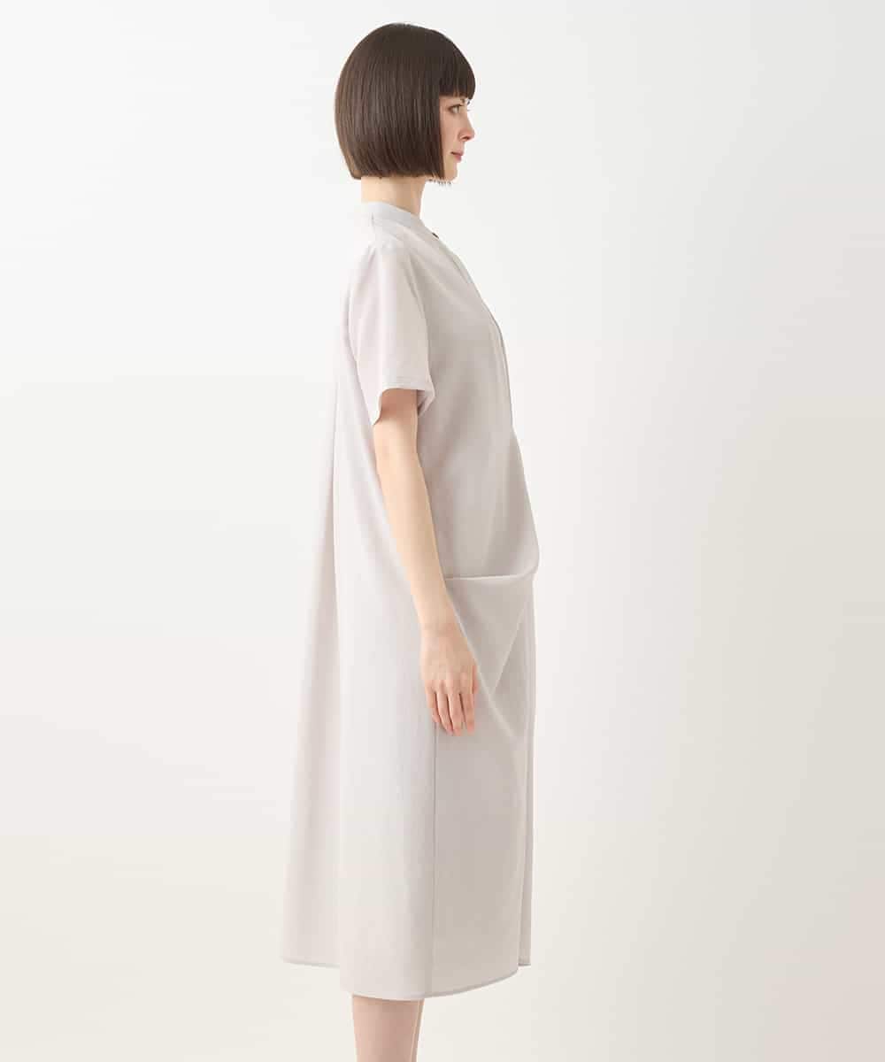 R6EGA03360 HIROKO BIS(小さいサイズ)(メゾン ドゥ サンク) 【小さいサイズ】ヴィンテージボイルシルエットワンピース グレー