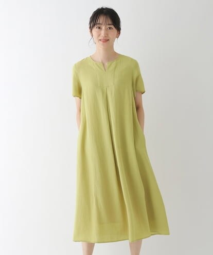 R6EGT03360 HIROKO BIS(小さいサイズ) 【小さいサイズ/洗濯機で洗える】ドライタッチAラインワンピース