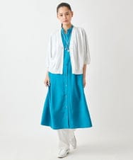 R6EGW16360 HIROKO BIS(小さいサイズ)(メゾン ドゥ サンク) 【小さいサイズ /洗濯機で洗える】スパンボイルワッシャーシャツワンピース ピンク