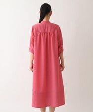 R6EGW16360 HIROKO BIS(小さいサイズ)(メゾン ドゥ サンク) 【小さいサイズ /洗濯機で洗える】スパンボイルワッシャーシャツワンピース ピンク