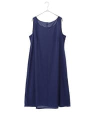 R6EGW21460 HIROKO BIS(小さいサイズ)(メゾン ドゥ サンク) 【小さいサイズ/セットアップ対応】ペーズリージャカードワンピース ブルー