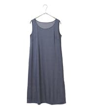 R6EIB10340 HIROKO BIS(小さいサイズ)(メゾン ドゥ サンク) 【小さいサイズ】配色ステッチ立体スリーブワンピース グリーン