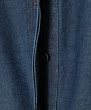 R6EJB02360 HIROKO BIS(小さいサイズ)(メゾン ドゥ サンク) 【小さいサイズ】ステッチポイントデニムワンピース ネイビー