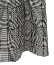 R6ELW12490 HIROKO BIS(小さいサイズ)(メゾン ドゥ サンク) 【小さいサイズ】グレンチェックジャカードワンピース ベージュ×ブラック