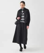 R6FAD30390 HIROKO BIS(小さいサイズ)(メゾン ドゥ サンク) 【小さいサイズ】異素材ジョイントニットブルゾン ブラック