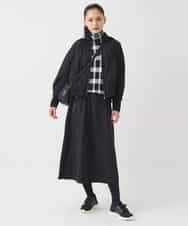 R6FAD30390 HIROKO BIS(小さいサイズ)(メゾン ドゥ サンク) 【小さいサイズ】異素材ジョイントニットブルゾン ブラック