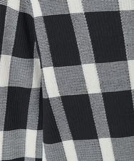 R6FAD33270 HIROKO BIS(小さいサイズ)(メゾン ドゥ サンク) 【小さいサイズ】チェック柄インターシャニットプルオーバー ブラック