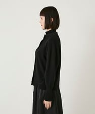 R6FAE45360 HIROKO BIS(小さいサイズ)(メゾン ドゥ サンク) 【小さいサイズ】スタッズアクセントニットカーディガン ブラック