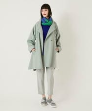 R6FAE47230 HIROKO BIS(小さいサイズ)(メゾン ドゥ サンク) 【小さいサイズ】リブネックデザインウールニットプルオーバー レッド