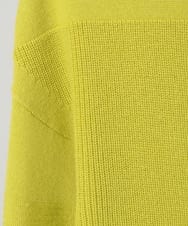 R6FAE47230 HIROKO BIS(小さいサイズ)(メゾン ドゥ サンク) 【小さいサイズ】リブネックデザインウールニットプルオーバー レッド