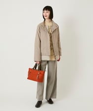 R6FAE50330 HIROKO BIS(小さいサイズ)(メゾン ドゥ サンク) 【小さいサイズ】ニュアンス刺繍アクセントニットプルオーバー ベージュ