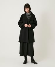 R6FAE55290 HIROKO BIS(小さいサイズ)(メゾン ドゥ サンク) 【小さいサイズ】チェックアクセントタートルネックニット ブラック