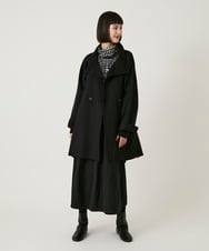 R6FAE55290 HIROKO BIS(小さいサイズ)(メゾン ドゥ サンク) 【小さいサイズ】チェックアクセントタートルネックニット ブラック