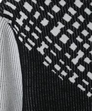 R6FAE55290 HIROKO BIS(小さいサイズ)(メゾン ドゥ サンク) 【小さいサイズ】チェックアクセントタートルネックニット ブラック