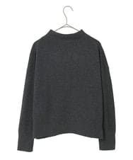 R6FAF66260 HIROKO BIS(小さいサイズ)(メゾン ドゥ サンク) 【小さいサイズ】幾何柄モチーフスパンコールニットプルオーバー グレー