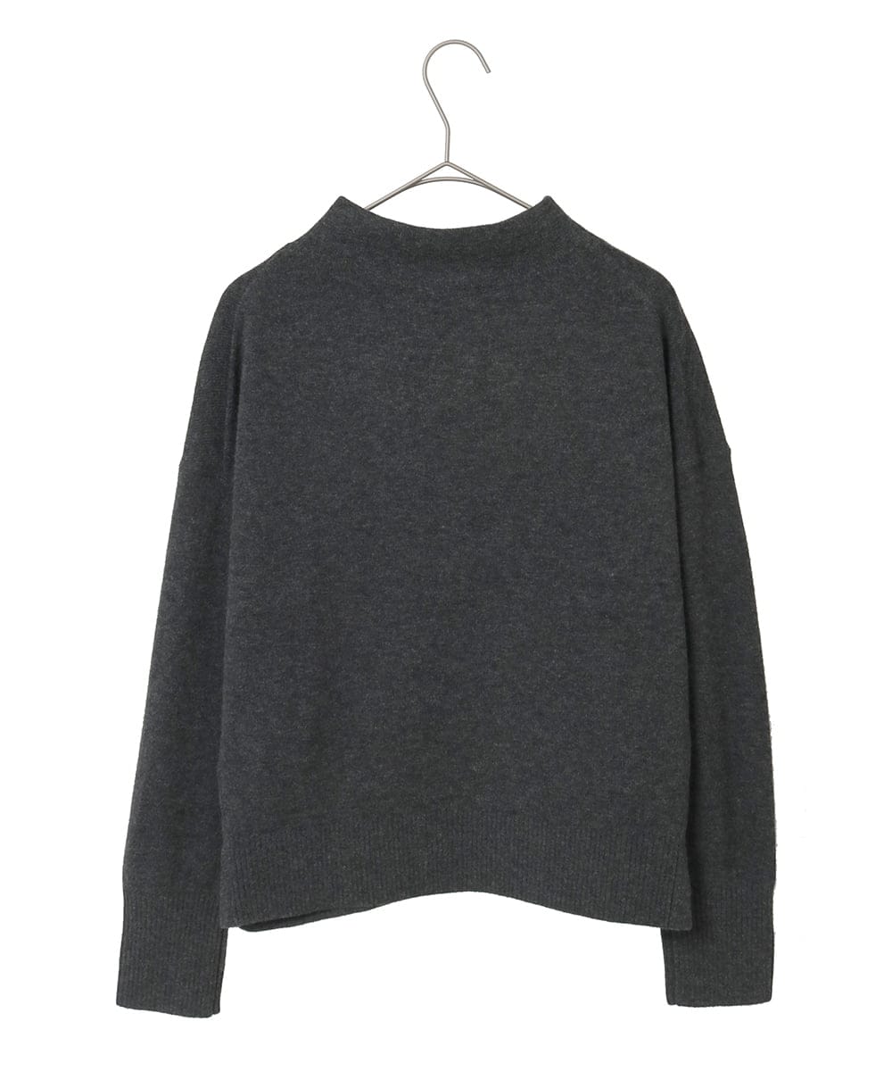 R6FAF66260 HIROKO BIS(小さいサイズ)(メゾン ドゥ サンク) 【小さいサイズ】幾何柄モチーフスパンコールニットプルオーバー グレー