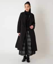 R6FAF67230 HIROKO BIS(小さいサイズ)(メゾン ドゥ サンク) 【小さいサイズ】ボーダーネックスパンコールニットプルオーバー グレー