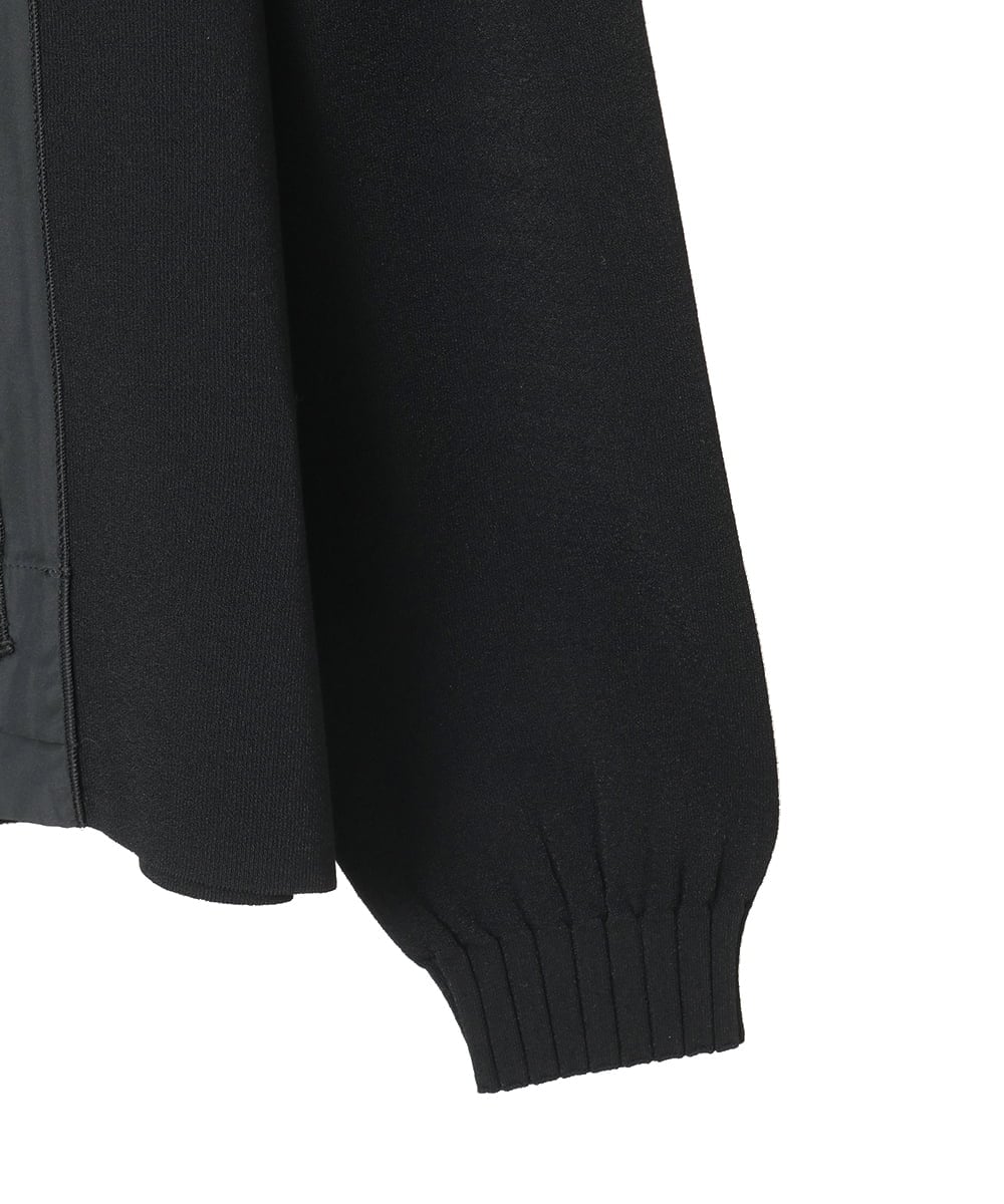 R6FAF71390 HIROKO BIS(小さいサイズ)(メゾン ドゥ サンク) 【小さいサイズ】レースドッキングニットプルオーバー ブラック