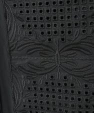 R6FAF71390 HIROKO BIS(小さいサイズ)(メゾン ドゥ サンク) 【小さいサイズ】レースドッキングニットプルオーバー ブラック