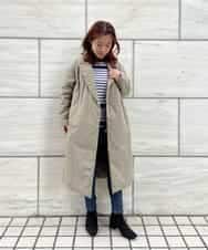 R6FAQ13290 HIROKO BIS(小さいサイズ)(メゾン ドゥ サンク) 【小さいサイズ】キカインターシャニットチュニック ブラウン