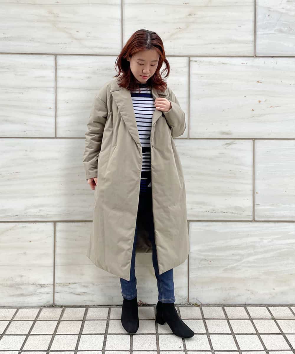 R6FAQ13290 HIROKO BIS(小さいサイズ)(メゾン ドゥ サンク) 【小さいサイズ】キカインターシャニットチュニック ブラウン