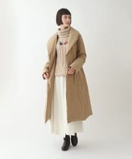 R6FAX10330 HIROKO BIS(小さいサイズ)(メゾン ドゥ サンク) 【小さいサイズ】ヘアリーウールニットプルオーバー ベージュ
