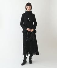 R6FAX10330 HIROKO BIS(小さいサイズ)(メゾン ドゥ サンク) 【小さいサイズ】ヘアリーウールニットプルオーバー ベージュ