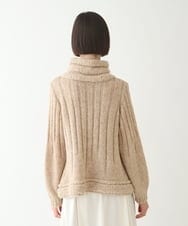 R6FAX10330 HIROKO BIS(小さいサイズ)(メゾン ドゥ サンク) 【小さいサイズ】ヘアリーウールニットプルオーバー ベージュ