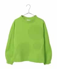 R6FDD60180 HIROKO BIS(小さいサイズ)(メゾン ドゥ サンク) 【小さいサイズ】ドットジャガードニットプルオーバー グリーン