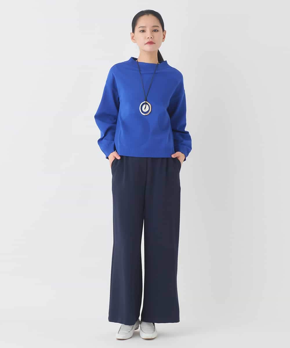 R6FDD60180 HIROKO BIS(小さいサイズ)(メゾン ドゥ サンク) 【小さいサイズ】ドットジャガードニットプルオーバー グリーン