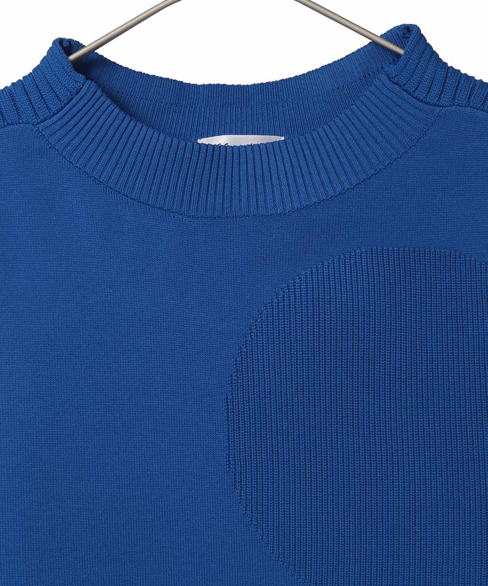 R6FDD60180 HIROKO BIS(小さいサイズ)(メゾン ドゥ サンク) 【小さいサイズ】ドットジャガードニットプルオーバー ブルー