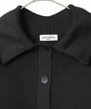 R6FDD61230 HIROKO BIS(小さいサイズ)(メゾン ドゥ サンク) 【小さいサイズ】ドットジャガードペプラムニットカーディガン /洗える ブルー