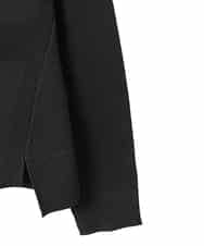 R6FDD61230 HIROKO BIS(小さいサイズ)(メゾン ドゥ サンク) 【小さいサイズ】ドットジャガードペプラムニットカーディガン /洗える ブルー