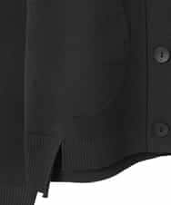 R6FDD61230 HIROKO BIS(小さいサイズ)(メゾン ドゥ サンク) 【小さいサイズ】ドットジャガードペプラムニットカーディガン /洗える ブルー