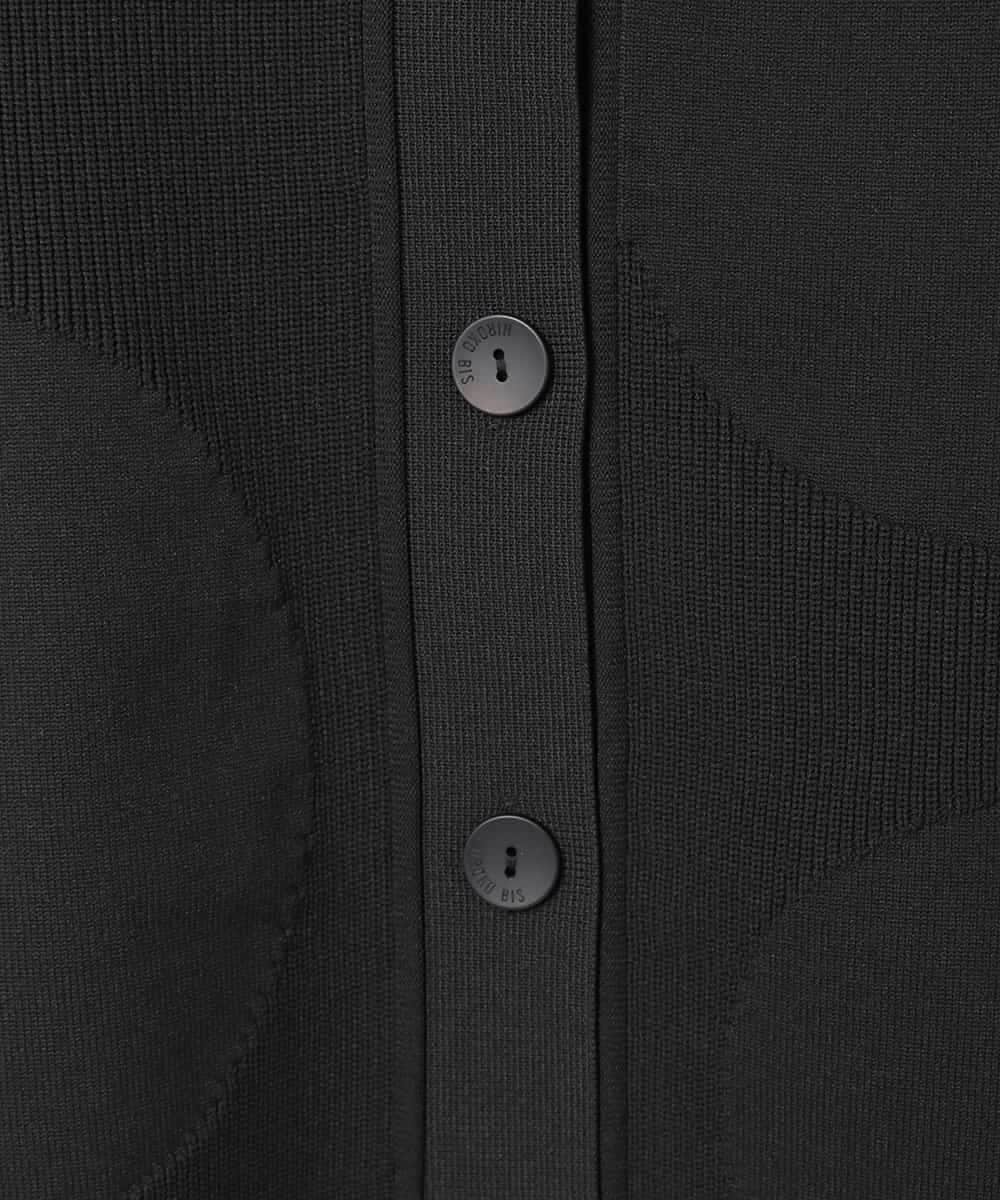 R6FDD61230 HIROKO BIS(小さいサイズ)(メゾン ドゥ サンク) 【小さいサイズ】ドットジャガードペプラムニットカーディガン /洗える ブルー