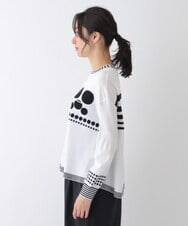 R6FES16290 HIROKO BIS(小さいサイズ)(メゾン ドゥ サンク) 【小さいサイズ】ドットアクセントデザインプルオーバー ホワイト