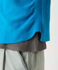 R6FFD48300 HIROKO BIS(小さいサイズ)(メゾン ドゥ サンク) 【小さいサイズ】リブポイントコンパクトニットカーディガン ライトブルー