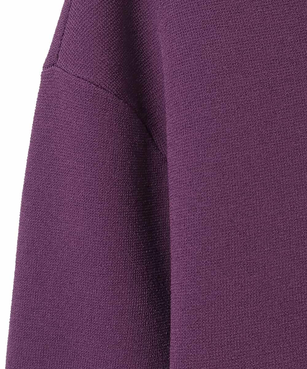 R6FLE10330 HIROKO BIS(小さいサイズ)(メゾン ドゥ サンク) 【小さいサイズ】ミラノリブショート丈ニットジャケット パープル