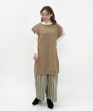 R6FLP05290 HIROKO BIS(小さいサイズ)(メゾン ドゥ サンク) 【小さいサイズ】2WAYニットベスト ベージュ