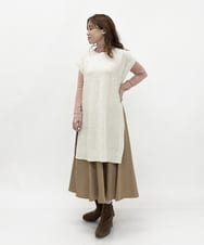 R6FLP05290 HIROKO BIS(小さいサイズ)(メゾン ドゥ サンク) 【小さいサイズ】2WAYニットベスト ベージュ