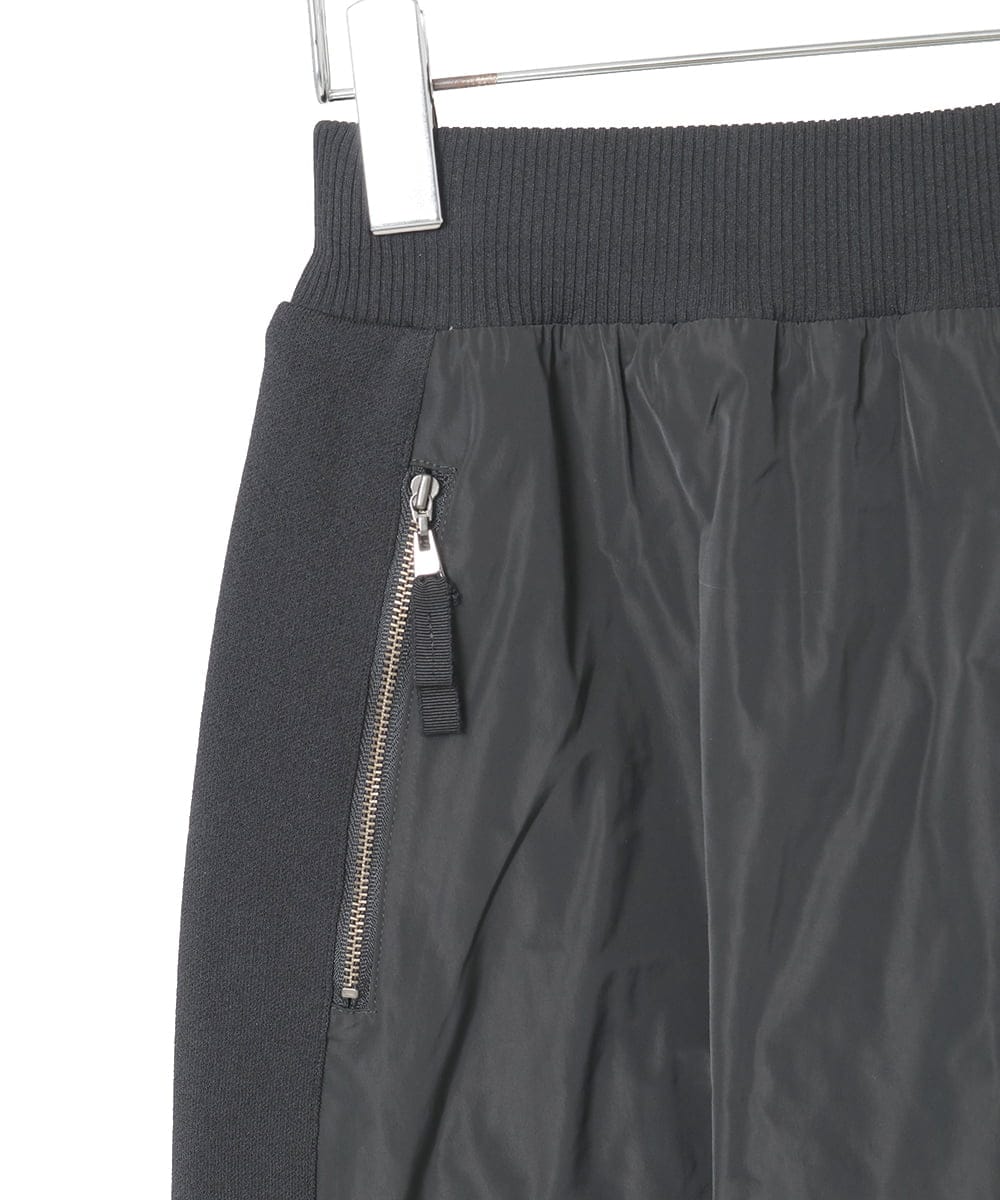 R6GAD32390 HIROKO BIS(小さいサイズ)(メゾン ドゥ サンク) 【小さいサイズ】異素材ジョイントニットスカート ブラック