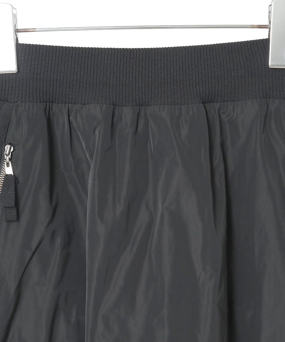 R6GAD32390 HIROKO BIS(小さいサイズ)(メゾン ドゥ サンク) 【小さいサイズ】異素材ジョイントニットスカート ブラック