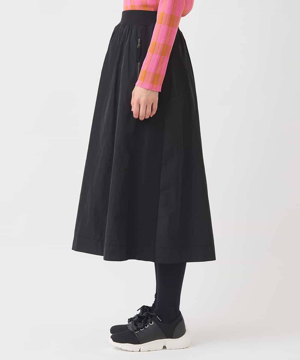 R6GAD32390 HIROKO BIS(小さいサイズ)(メゾン ドゥ サンク) 【小さいサイズ】異素材ジョイントニットスカート ブラック
